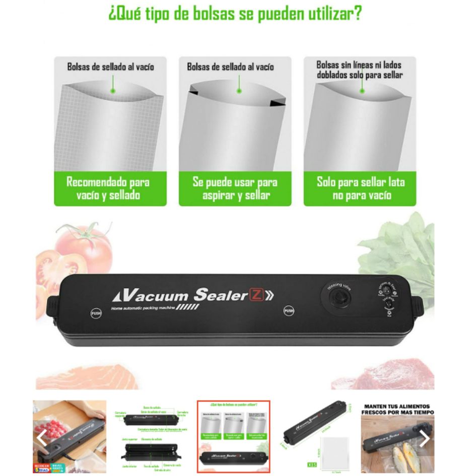 Vacuum Sealer Z®/ Sellador al vacío