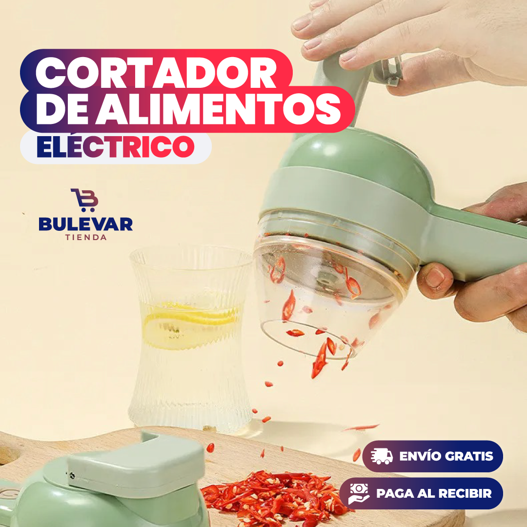 Cortador de Alimentos Eléctrico Portátil