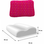 Almohada Infantil Viscoelástica Ortopédica Rosa