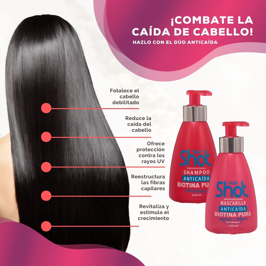 Dúo Anticaída Biotina Shampoo + Acondicionador