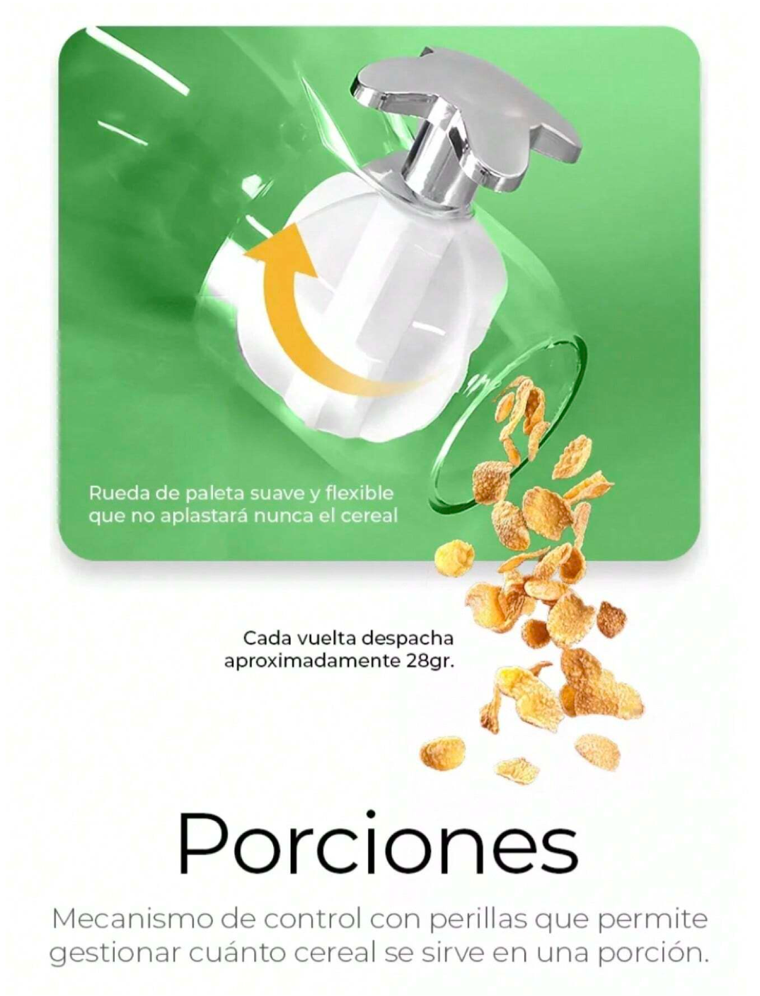 Dispensador de Cereales Despachador Doble